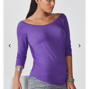 Fabletics Palisades Shirt in Wisteria color